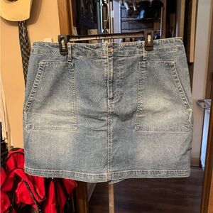 Gloria Vanderbilt Light Blue Denim Mini Skort